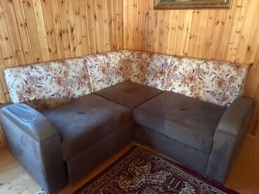 угловые диваны для кухни: Угловой диван, Ткань — 1