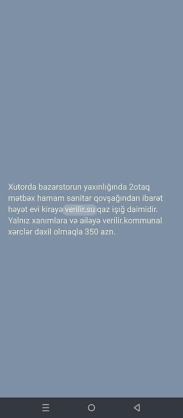 bakıda kiraye evler ucuz: Uzunmüddətli kirayə evlər — 1