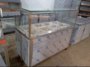 ütü masası dolabı: Paslanmayan metaldan hazırlanmış ticarət mətbəxi üçün mebel dəsti — 3