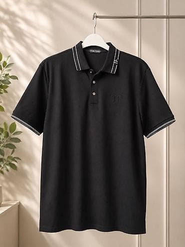kisi koynekleri: Polo köynək, Tom Ford, 3XL, rəng - Qara — 1