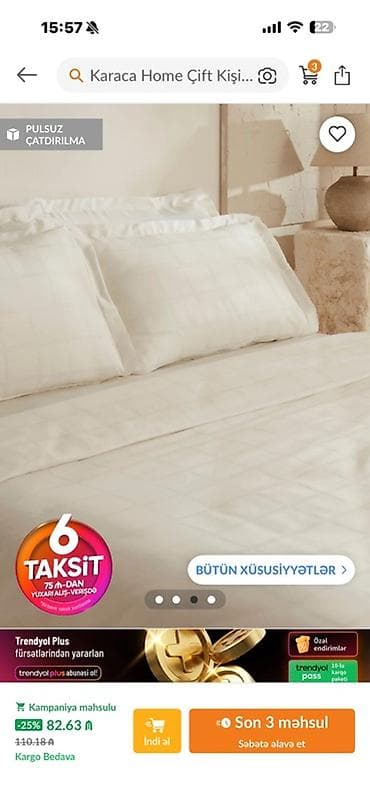 Yeni İki nəfərlik 4 fəsil Yorgan üzü, Ünvandan götürmə, Ödənişli çatdırılma — 3
