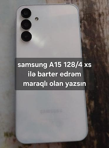 audi a 4: Samsung Galaxy A15, 128 GB, rəng - Ağ, İki sim kartlı — 1