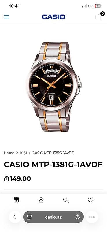 elektronik saat: Yeni, Qol saatı, Casio, rəng - Boz — 4