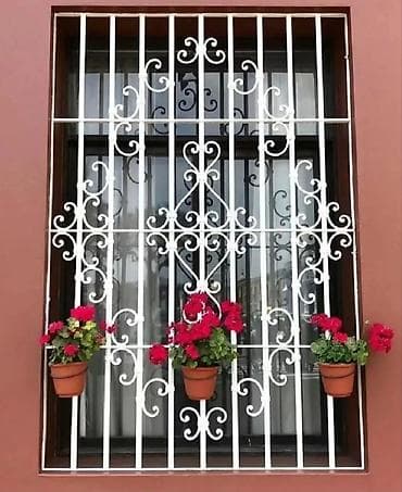 pencere modelleri: Məhsul: Pəncərə üçün dəmir barmaqlıq (resotka). - Material: bərk — 10