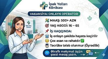 tələbələr üçün işlər: Çağrı mərkəzi operatoru tələb olunur, İstənilən yaş, Təcrübəsiz — 1