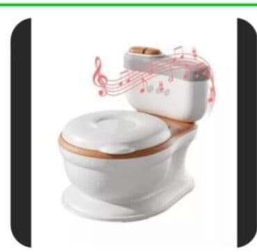 Uşaqlar üçün nəzərdə tutulmuş bu tualet qabı, standart tualet