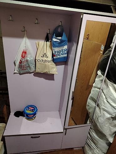 ışkaf: 1 qapı, Güzgülü, Digər rəng, Digər material, Açılan, Düz dolab — 2