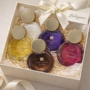 kişi demisezon papaqlar: Avon Far Away kolleksiyası – zərif hədiyyə qutusu Məzmun: - 5 ədəd — 1