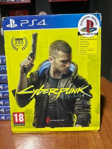 cd player: PlayStation 4 üçün Cyberpunk 2077 oyunu Diskin içərisində 2x Blu-ray — 1