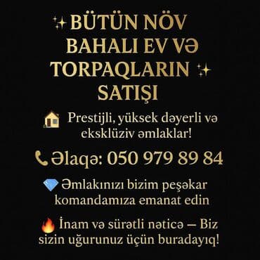 Həyət evi alıram: Buyurub bizə müraciyət edə bilərsiz✅
☎️ :050.979.89.84 — 1