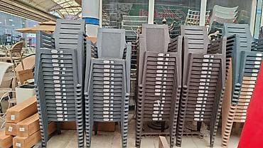 Ev və bağ: Plastik bağ-mebel dəsti - Tərkib: 1 düzbucaqlı masa + 6 ədəd kreslo - — 2