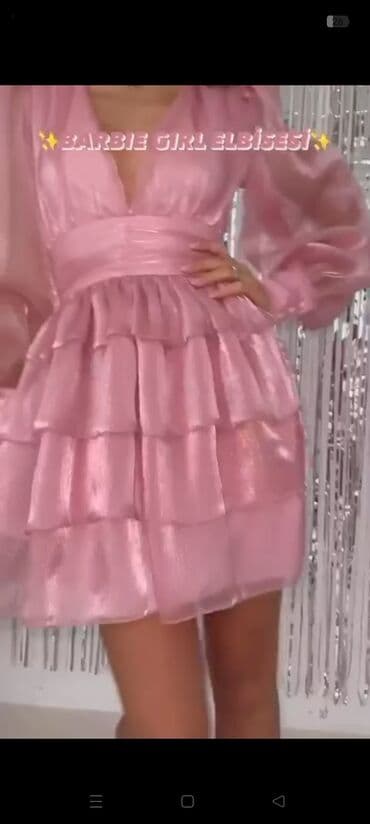 Məhsul: Barbie Girl donu - Rəng: Şirin, parlaq açıq çəhrayı - Parça