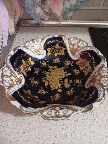 sovetin qablari: Kasalar, 1 əd, rəng - Göy, Farfor, Türkiyə — 1