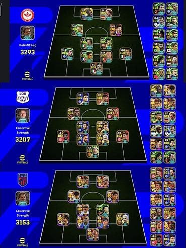 EFootball hesabı/squad paketi - 3 fərqli komanda qurulumu: - Komanda at lalafo.az EFootball hesabı/squad paketi - 3 fərqli komanda qurulumu: - Komanda