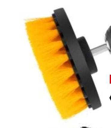 Mexaniki əl alətləri: Drel üçün fırça, diametri 10sm. kimyəvi təmizləmə, xalça yuma — 3