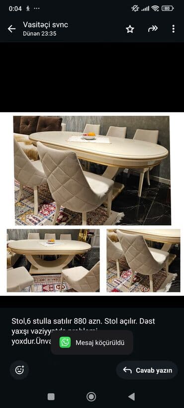 Bitkilər: İşlənmiş, 6 stul — 1