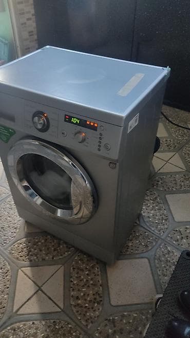 Услуги по строительству и ремонту: LG ön yükləməli paltaryuyan maşın - Rəng: gümüşü/gri gövdə, xrom qapı — 2