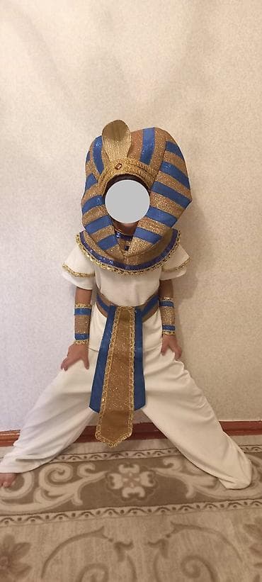 qizil diş: Uşaq üçün Misir fironu mövzusunda kostyum dəsti. Dəst tərkibi: - Ağ — 2