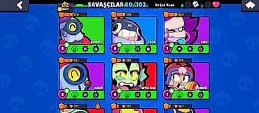 explore smart samokatlar: Brawl Stars hesabı - Kupa: 28 421 (ən yüksək 28 423), Kral rütbə III — 9