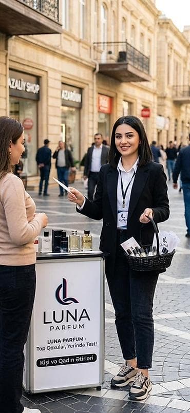 YENİ AÇILAN "LUNA PARFUM" BRENDİNƏ XANIM SATIŞ TƏMSİLCİSİ AXTARILIR!