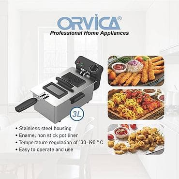 elektrikli termos: ORVICA Deep Fryer ORM-8821 – elektrikli fritür - Güc: Max 2000 W - — 6