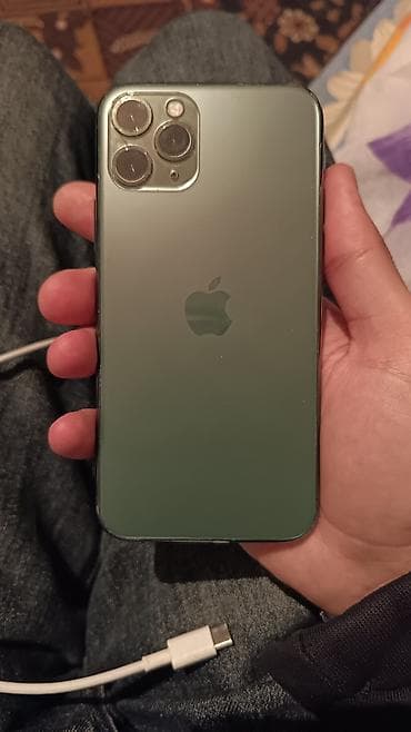iphon 11 pro: IPhone 11 Pro, 64 GB, Matte Midnight Green, Face ID — 2