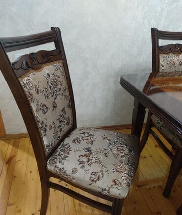 Qaşıqlar: Qonaq otağı üçün, İşlənmiş, Açılan, 6 stul — 1