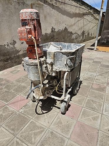 elektrik misar: Quru qarışıq suvaq aparatı (məhlul qarışdırma və nasoslama maşını) - — 7