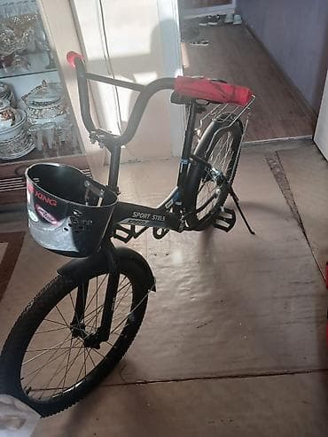 Uşaq/yeni başlayanlar üçün BMX tərzli velosiped - Rəng: qara, qırmızı — 4