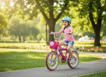 uşaq kalyeskası: Uşaq velosipedi – 16 düym təkərlər Xüsusiyyətlər: - Çəhrayı-ağ — 6