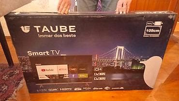 televizor 50: TAUBE TB43S2RBK Smart TV – 43” (109 sm) Xüsusiyyətlər: - Ekran: 109 — 1