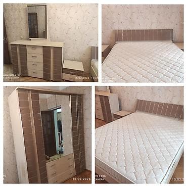 real boya: İkinəfərlik çarpayı, Dolab, Termo, 2 tumba, İşlənmiş — 1