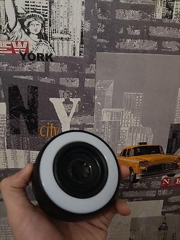 RGB işıqlı portativ Bluetooth dinamik - Kompakt, dairəvi korpus; ön lalafo.az -da RGB işıqlı portativ Bluetooth dinamik - Kompakt, dairəvi korpus; ön