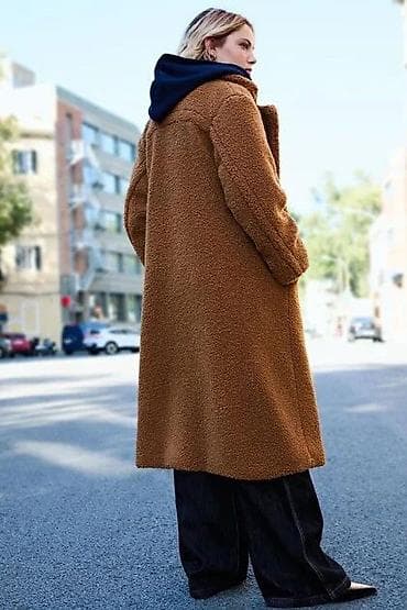 elfx pro: Palto, Bershka, S, rəng - Qəhvəyi — 2