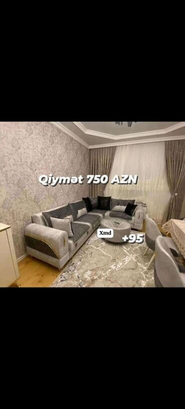 угловые диваны в баку: Угловой диван, Раскладной, Ткань — 39