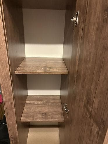metbext skaflari: 6 qapı, Güzgülü, Qəhvəyi, Digər material, Açılan, Düz dolab — 4
