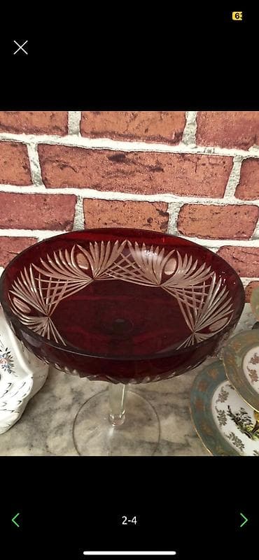 kobalt serviz: Antik meyvə qabı. Təki 35, cütü 65 man — 4