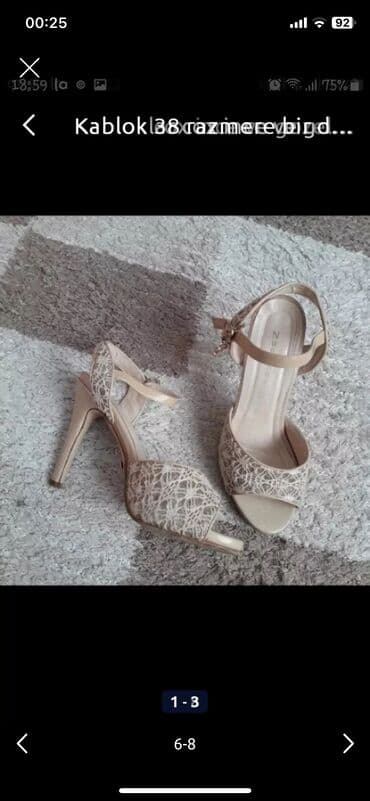 tekstil uşaq şəp şəpləri: Ölçü: 38, İşlənmiş — 1