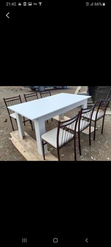 Masa və oturacaq dəstləri: Mətbəx üçün, Yeni, Açılan, Dördbucaq masa, 4 stul — 29