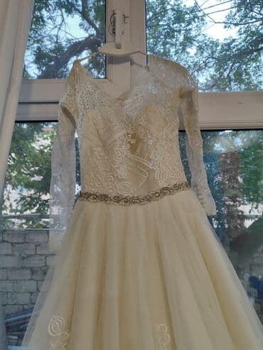 nişan paltarları: Gəlinlik – GƏLİNİM wedding boutique - Rəng: süd ağ/ivori - Model — 1