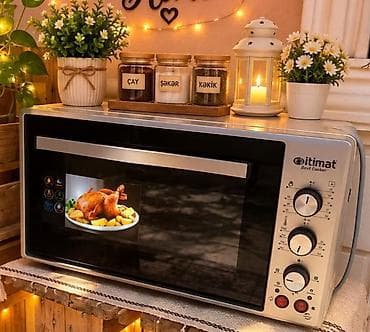 sonifer toster qiymeti: İtimat Best Cooker elektrikli mini soba - Geniş şüşə qapı və metal — 1