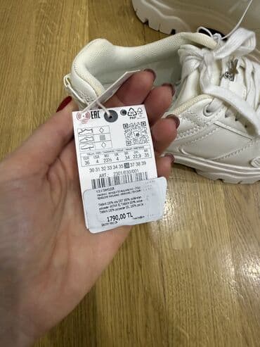 женские кеды на платформе: Zara, Ölçü: 36, rəng - Ağ, Yeni — 5