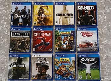 Видеоигры и приставки: PS4 və PS5 üçün orijinal disk oyunlar toplusu. Daxildir: UFC 4 — 35 — 1
