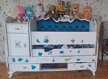 Для девочки и мальчика, Б/у, Колыбель, С механизмом качания — 3