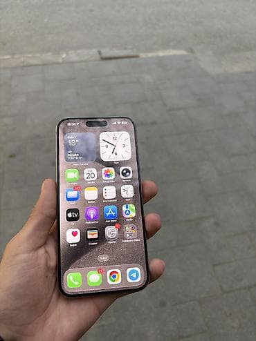 ikinci el 13 pro max: IPhone 15 Pro Max, 256 GB, Natural Titanium, Simsiz şarj, Face ID — 2