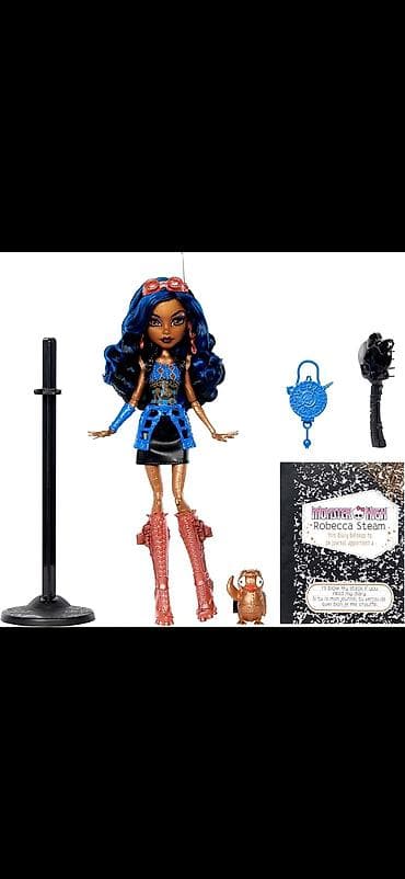 dollar bakida: Monster High – Robecca Steam kuklası və aksesuar dəsti - Steampunk — 1