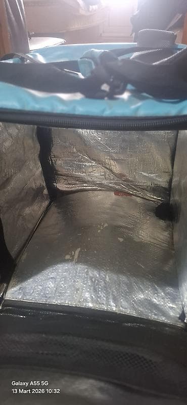 Оборудование для производства: Wolt çantası – izotermik kuryer/çatdırılma çantası - Rəng: mavi (Wolt — 2