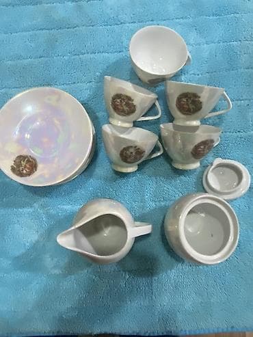 konbi satisi: Çay dəsti, rəng - Ağ, Farfor, 6 nəfərlik — 2