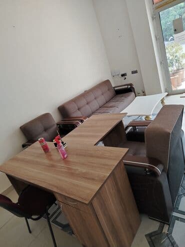 диван и 2 кресла: Б/у, Диван, Диван, С подъемным механизмом, Раскладной — 3