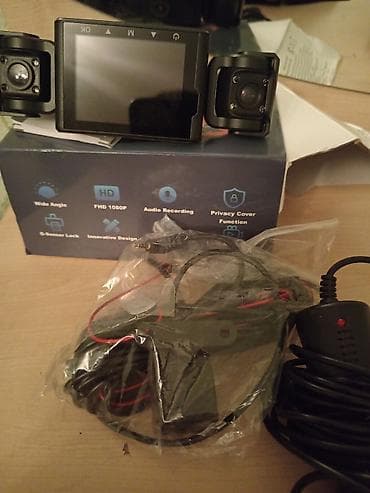 İkili avtomobil videoqeydiyyat sistemi (dash cam) Xüsusiyyətlər: - Ön